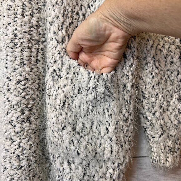 BP Cardigan Womens Size XS Super Soft Eyelash Marled Open Front Longline Sweater - Picture 5 of 15
